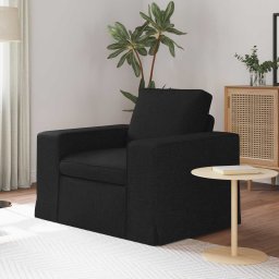 Canapea Negru 102 x 80 x 82 cm Metal GartenMobel Dekor