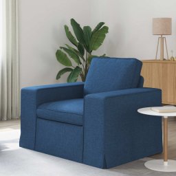 Canapea albastru 102 x 80 x 82 cm Metal GartenMobel Dekor