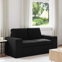 Canapea Negru 162 x 80 x 82 cm Metal GartenMobel Dekor