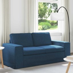 Canapea albastru 182 x 80 x 82 cm Metal GartenMobel Dekor