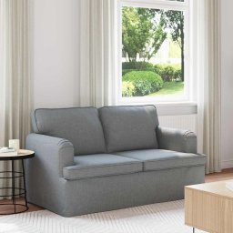 Canapea Gri deschis 142 x 80 x 85 cm Metal GartenMobel Dekor