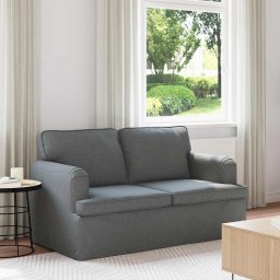 Canapea Gri închis 142 x 80 x 85 cm Metal GartenMobel Dekor