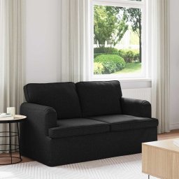 Canapea Negru 142 x 80 x 85 cm Metal GartenMobel Dekor
