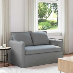 Canapea Gri deschis 195 x 82 x 85 cm Metal GartenMobel Dekor