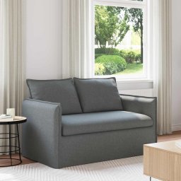 Canapea Gri închis 195 x 82 x 85 cm Metal GartenMobel Dekor