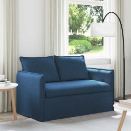 Canapea albastru 195 x 82 x 85 cm Metal GartenMobel Dekor