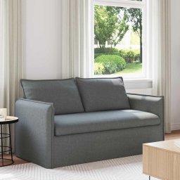 Canapea Gri închis 195 x 82 x 85 cm Metal GartenMobel Dekor