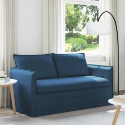 Canapea albastru 195 x 82 x 85 cm Metal GartenMobel Dekor