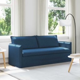 Canapea albastru 195 x 82 x 85 cm Metal GartenMobel Dekor