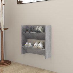 Pantofar de perete, gri beton, 60x18x60 cm, PAL GartenMobel Dekor