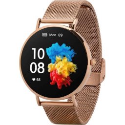 Smartwatch Smartwatch Garett Verona gold steel, Android, iOS, 1.3",AMOLED,Bluetooth
