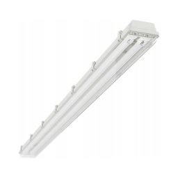 Corp de iluminat tehnic LED T8, 2 x soclu G13, 20 W, 230 V, 6500 K, 120 cm, IP65, alb