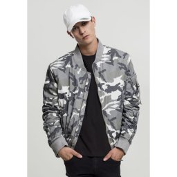 Vintage Camo bumbac Bomber Jacket zăpadă Camo