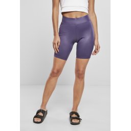 Doamnelor imitație de piele Ciclu pantaloni scurți Darkduskviolet