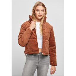 Women's corduroy jacket made of caramel