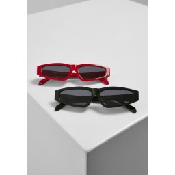 Lefkada 2-Pack Sunglasses Black/Black+Red/Black