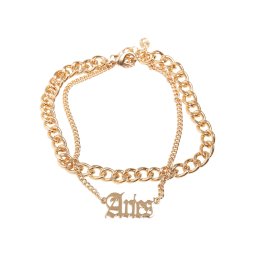 Zodiac Golden Aries Anklet