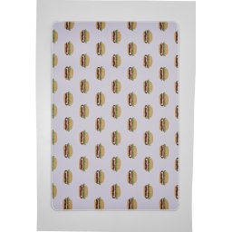 Burger Allover Desk Pad White/Multicolor