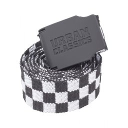 UC Canvas Belt Checkerboard 150cm black/white