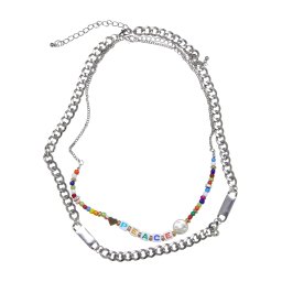 Necklace 2-Pack - silver colors