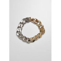 Two-tone bracelet - gold and silver colors