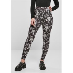 AOP blackrose women's soft leggings