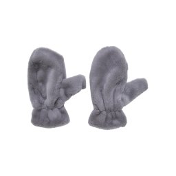 Teddy Mitten light grey gloves