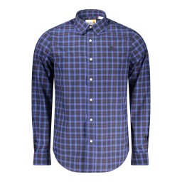 Cămașă albastră în carouri