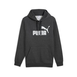 PUMA Bluză de molton 'Ess No. 1' gri metalic / alb