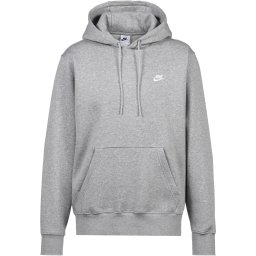 Nike Sportswear Bluză de molton 'Club' gri deschis / alb