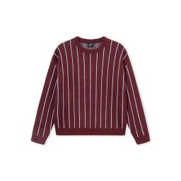 Johnny Urban Pulover 'Levin' albastru deschis / roșu burgundy