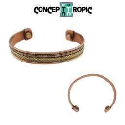 Bratara Cupru cu Magnet - 11x1,5 mm - 1 Buc