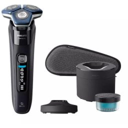 Aparat de barbierit Shaver Series 7000 S7886/55, Acumulator, Autonomie 60 min, SkinIQ, Negru