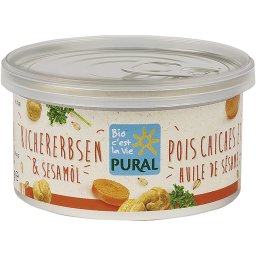 Pate vegetal cu naut si ulei de susan, vegan bio 125g