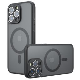Husa silicon iPhone 14 Pro Techsuit - PureFrost MagSafe Frosted Black