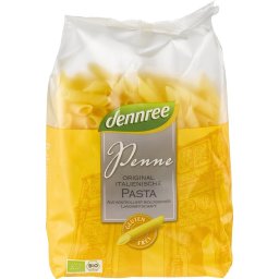 Penne din porumb si orez FARA GLUTEN 500g Dennree