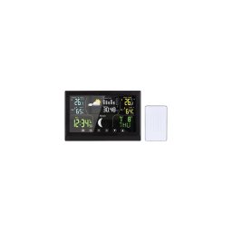 Solight TE110B - Stație meteo cu afișaj color 5V/2xAAA, neagră
