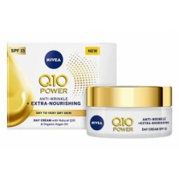 Set 2 x Crema de Zi Nivea Q10 Power Antirid Extra Hidratanta, pentru Ten Uscat, SPF 15, 50 ml
