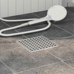 Dren de dus cu puncte Argintiu 15 x 15 cm Otel inoxidabil 304 GartenMobel Dekor