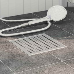 Dren de dus cu puncte Argintiu 20 x 20 cm Otel inoxidabil 304 GartenMobel Dekor