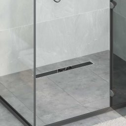 Scurgere pentru dus cu capac din sticla si sifon de 360° 60 cm GartenMobel Dekor