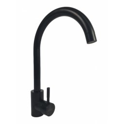 Baterie bucatarie MIXXUS SUS-011-2 BLACK din otel inoxidabil, Monocomanda, Racorduri incluse