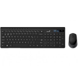 Tastatura 31340015406 , Wireless, Layout US, Alb + Mouse, 1200 dpi, Negru