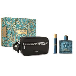 Versace Eros Set Apa de toaleta 100 ml + Apa de toaleta 10 ml + Cosmetic Bag Barbati 100ml