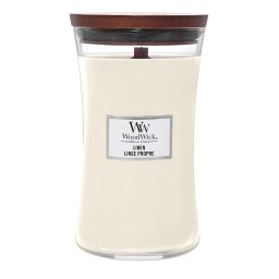 WoodWick Large Hourglass Candles Scented Candle Linen 609,5 g
