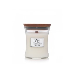 WoodWick Medium Hourglass Candles Scented Candle White Teak 275 g