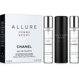 Chanel Allure Homme Sport EDT Refillable 20 ml + EDT Refill 2 x 20 ml (Barbati)