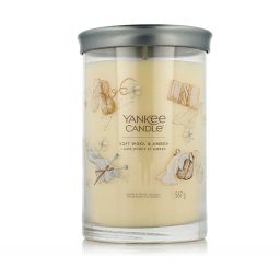 Yankee Candle Signature Tumbler Scented Candle Soft Wool & Amber 567 g