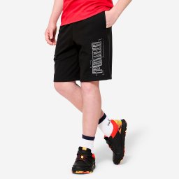Pantalon scurt din bumac Puma Negru Băieți