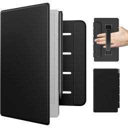 Husa MoKo Book Folio pentru Remarkable Paper Pro Move 7.3", Magnetic, Negru